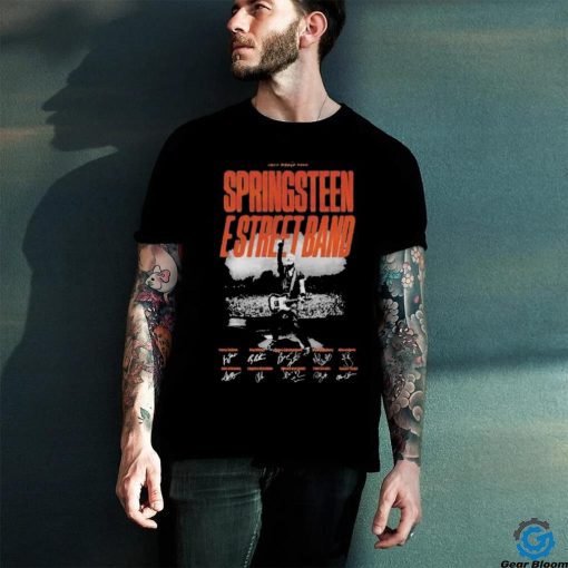 Official 2024 World Tour Springsteen E Street Band Signatures Shirt