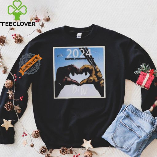 Official 2024 love deadpool and wolverine shirt