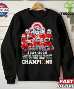 Official 2024 – 2025 CFP Cotton Bowl Champions Ohio State Buckeyes city skyline shirt