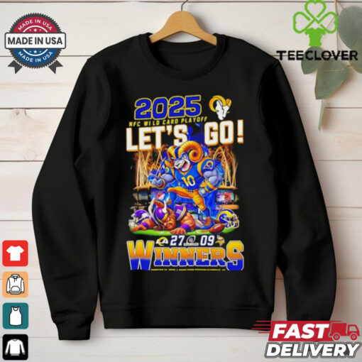 Official 2025 NFC Wild Card Playoff Let’s Go Los Angeles Rams vs Minnesota Vikings State Farm Stadium shirt