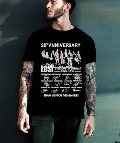 Official 20th Anniversary LOST 6 Seasons 121 Episodes 2004 2024 Thank You For Shirt