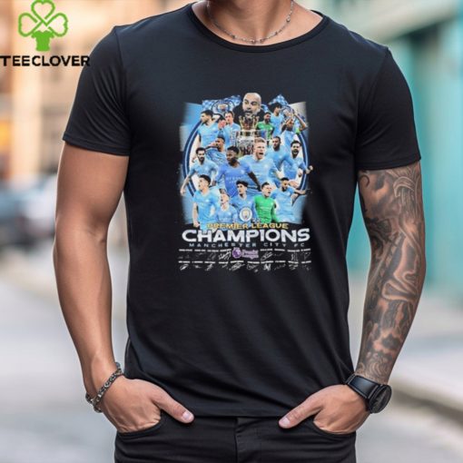 Official 2122 Premier League Champions Manchester City Fc Signatures Shirt