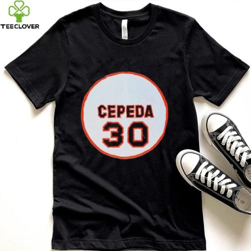 Official 30 Orlando Cepeda San Francisco Giants Memories Logo Shirt