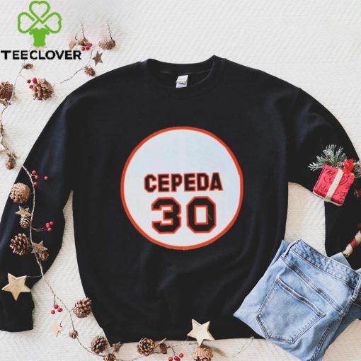 Official 30 Orlando Cepeda San Francisco Giants Memories Logo Shirt