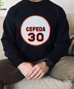 Official 30 Orlando Cepeda San Francisco Giants Memories Logo Shirt