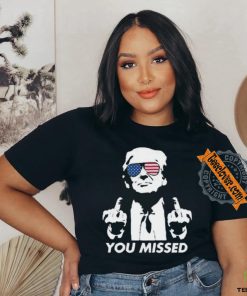 Official 39 84 Donald Trump Tee Shirt YOU MISSED FIGHT! MAGA shirt