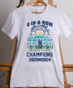 Official 4 In A Row Manchester City Premier League Champions 2023 2024 hoodie, sweater, longsleeve, shirt v-neck, t-shirt