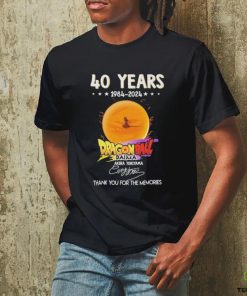 Official 40 Years 1984 2024 Dragon Ball Daima Thank You For The Memories Signatures Shirt