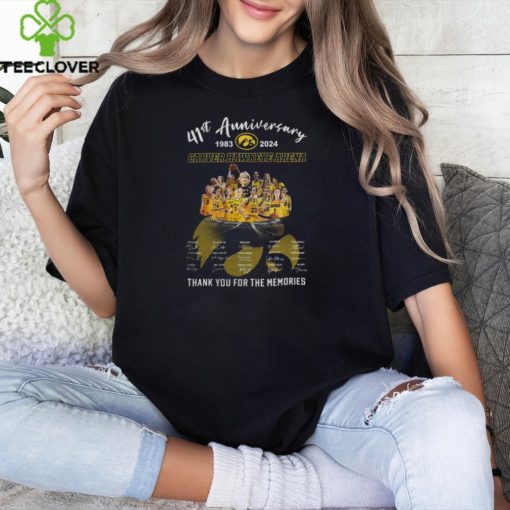 Official 41st Anniversary 1983 2024 Carver Hawkeye Arena Thank You For The Memories T Shirt