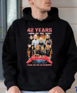 Official 42 Years 1981 – 2023 Metallica Special Design Thank You For The Memories T Shirt 2 Official 42 Years 1981 – 2023 Metallica Special Design Thank You For The Memories T Shirt