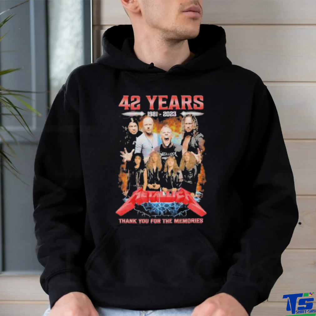 Official 42 Years 1981 – 2023 Metallica Special Design Thank You For The Memories T Shirt Official 42 Years 1981 – 2023 Metallica Special Design Thank You For The Memories T Shirt