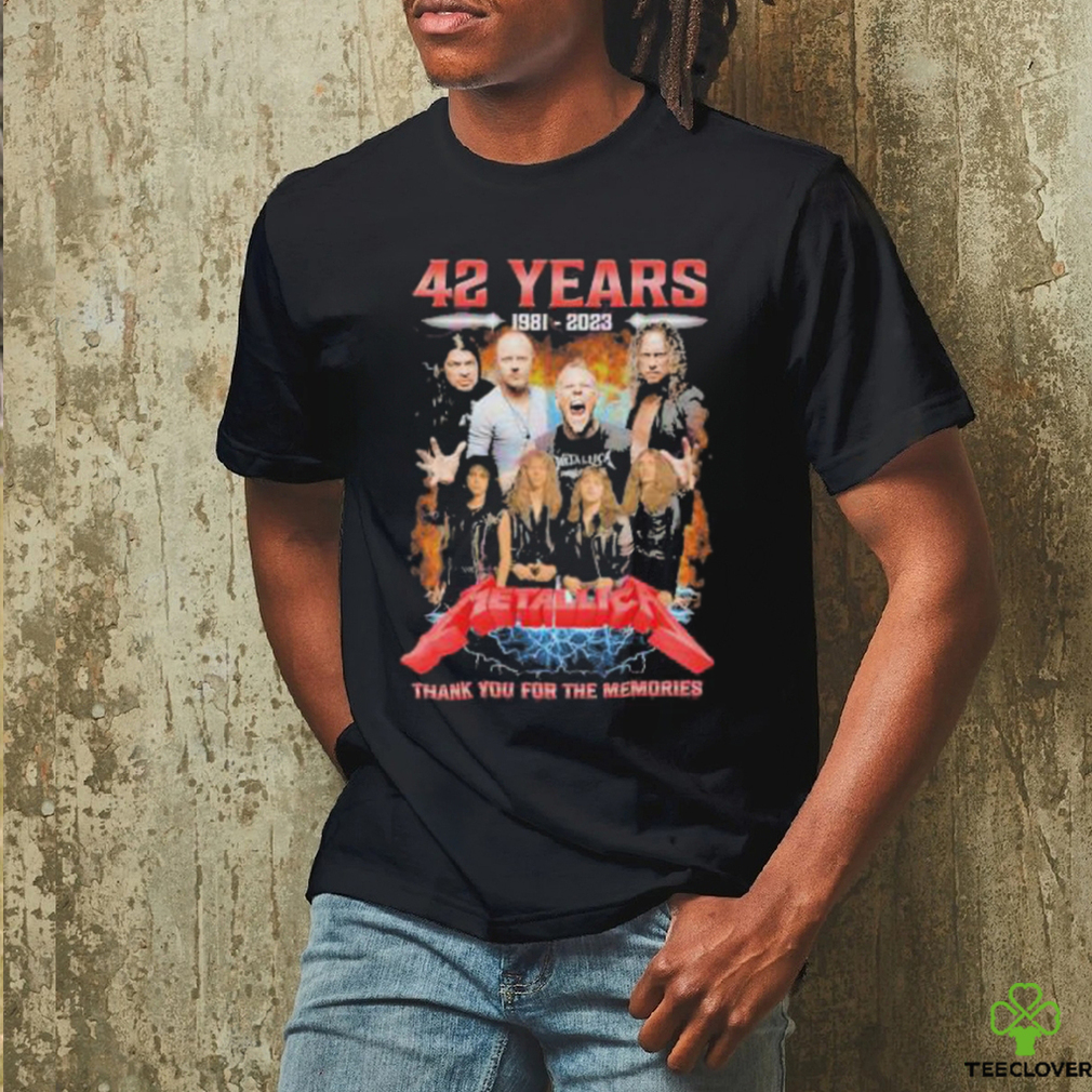 Official 42 Years 1981 – 2023 Metallica Special Design Thank You For The Memories T Shirt Official 42 Years 1981 – 2023 Metallica Special Design Thank You For The Memories T Shirt
