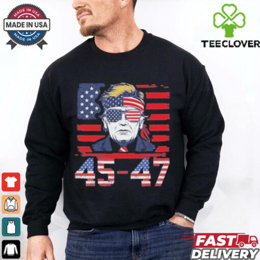 Official 45 47 Trump 2025 Funny T shirt