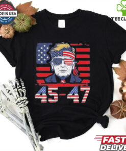 Official 45 47 Trump 2025 Funny T shirt