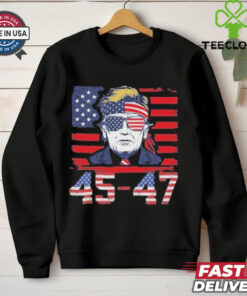 Official 45 47 Trump 2025 Funny T shirt