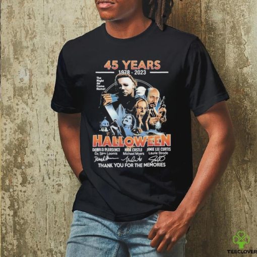 Official 45 Years 1978 – 2023 Halloween Thank You For The Memories Shirt