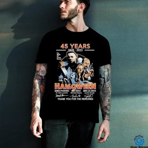 Official 45 Years 1978 – 2023 Halloween Thank You For The Memories Shirt