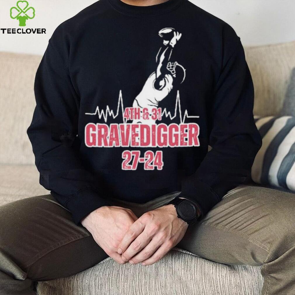 Official 4th & 31 Iron Bowl Gravedigger 27 24 Shirt Official 4th & 31 Iron Bowl Gravedigger 27 24 Shirt