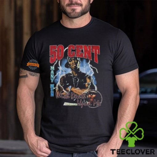 Official 50 Cent Many Men Wish Death Upon Me Two Sides Print Classic T Shirt