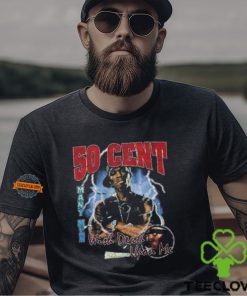 Official 50 Cent Many Men Wish Death Upon Me Two Sides Print Classic T Shirt