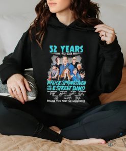 Official 52 Years 1972 2024 Bruce Springsteen And The E Street Band Thank You For The Memories T Shirt