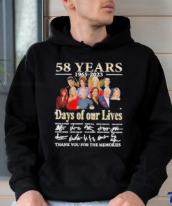 Official 58 Years 1965 – 2023 Days Of Our Lives Thank You For The Memories Signature Shirt