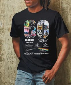 Official 60 Years Of 1965 2025 Pink Floyd Thank You For The Memories T Shirt