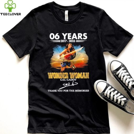 Official 60 years 2017 – 2023 Wonder Woman Gal Gadot thank you for the memories signature shirt