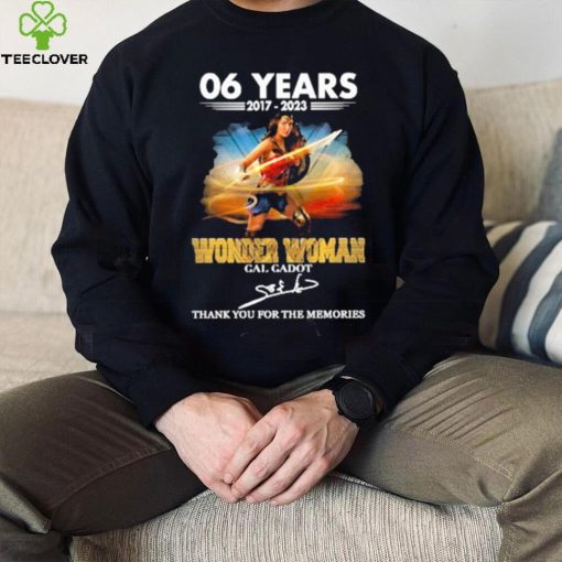 Official 60 years 2017 – 2023 Wonder Woman Gal Gadot thank you for the memories signature shirt