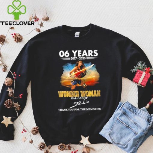Official 60 years 2017 – 2023 Wonder Woman Gal Gadot thank you for the memories signature shirt