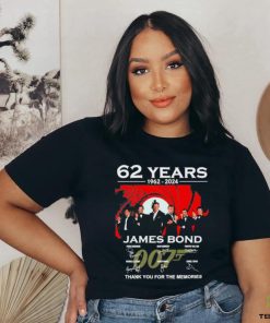 Official 62 years 1962 2024 james bond thank you for the memories 2023 shirt 1 Official 62 years 1962 2024 james bond thank you for the memories 2023 shirt
