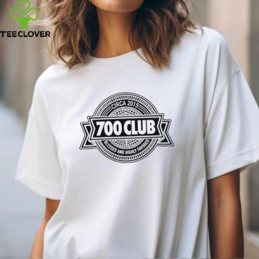 Official 700 Club Circa 2015 Blessed And Highly Favored Logo T Shirt