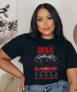 Official 9 1 1 6 Years 2018 2024 Thank You For The Memories T Shirt