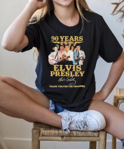 Official 90 Years 1935 – 2025 Elvis Presley Thank You For The Memories T Shirt