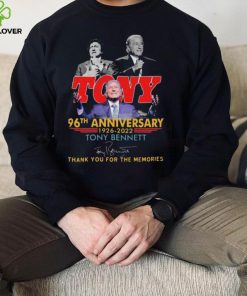 Official 96th anniversary 1926 2022 Tony Bennett thank you for the memories signature shirt