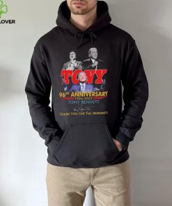 Official 96th anniversary 1926 2022 Tony Bennett thank you for the memories signature shirt