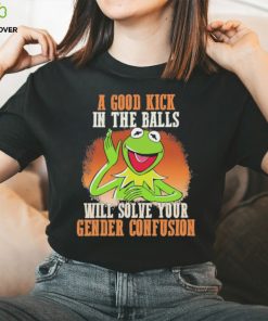 Official A Good Kick In The Balls Will Solve Your Gender Confusion Shirt