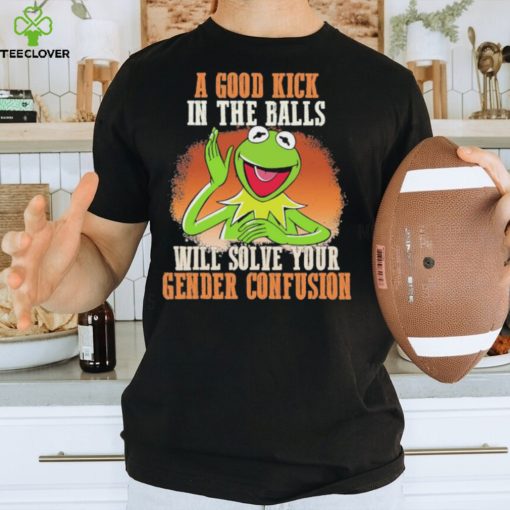 Official A Good Kick In The Balls Will Solve Your Gender Confusion Shirt