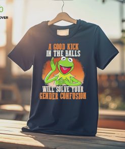 Official A Good Kick In The Balls Will Solve Your Gender Confusion Shirt