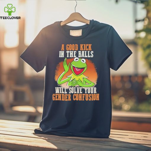 Official A Good Kick In The Balls Will Solve Your Gender Confusion Shirt