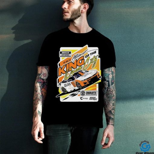 Official A.J. Allmendinger Checkered Flag Sports Heather Gray 2023 Bank of America ROVAL 400 Race Winner T Shirt