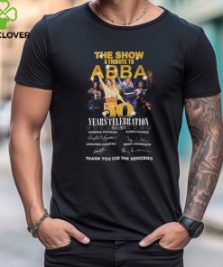 Official ABBA The Show 50 Years Of Memories T Shirt