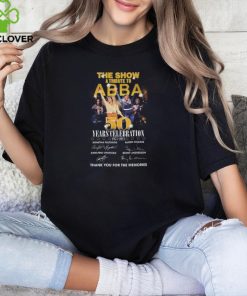 Official ABBA The Show 50 Years Of Memories T Shirt
