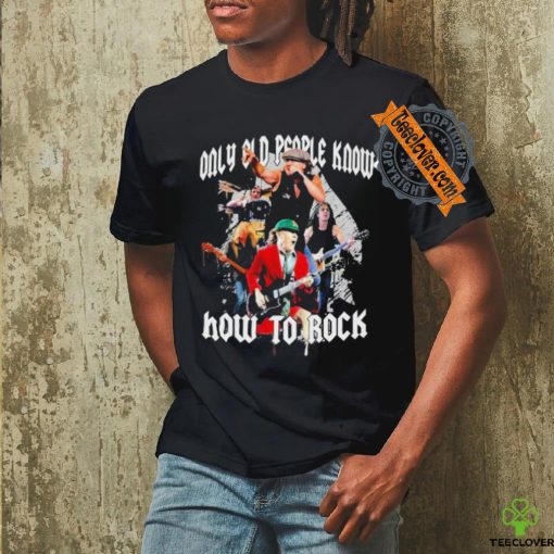 Official AC DC Only Old People Know How To Rock T Shirt