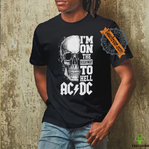 Official ACDC I Am On The Highway To Hell Rock On T Shirt