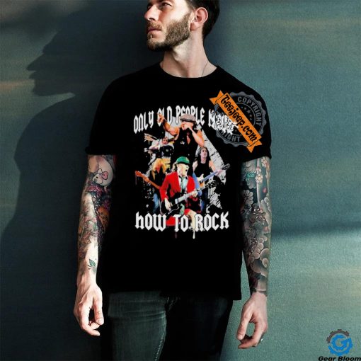 Official ACDC Only Old People Know How To Rock Highway To Hell T Shirt