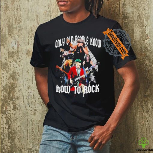 Official ACDC Only Old People Know How To Rock Highway To Hell T Shirt