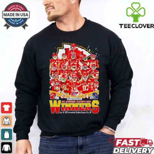 Official AFC Divisional Playoffs 2025 winners Kansas City Chiefs players shirt
