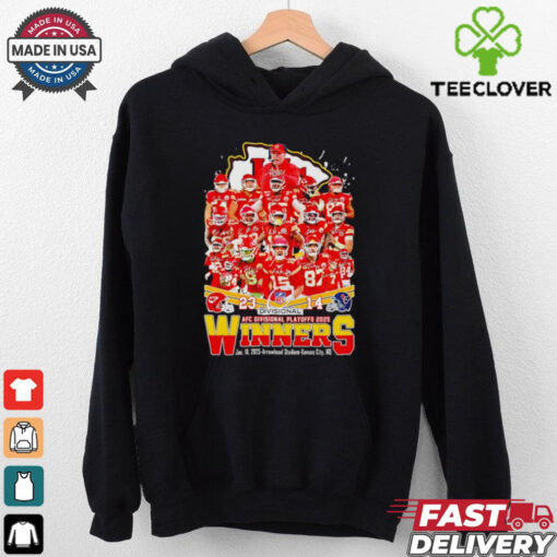 Official AFC Divisional Playoffs 2025 winners Kansas City Chiefs players shirt
