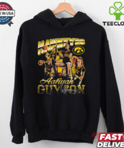 Official Aaliyah Guyton Iowa Hawkeyes 90s Graphic Signature t shirt